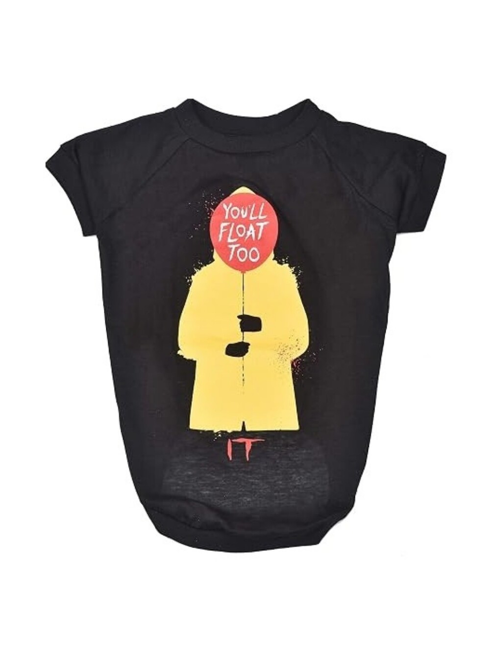 Black 'You'll Float Too' Dog T Shirt